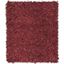 Red Hand-Knotted Leather Shag Area Rug, 4' x 6'