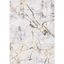 Contemporary Gray and Gold Abstract Synthetic 3' x 5' Area Rug