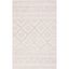 Elegant Beige/Ivory Hand-Tufted Wool Area Rug, 5' x 8'