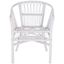 Sustainably Sourced White Rattan Accent Chair Set