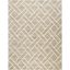 Ivory and Beige Hand-Tufted Wool 8' x 10' Area Rug