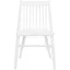 White High Back Spindle Wood Side Chair