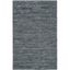 Charcoal and Ivory Hand-Knotted Wool and Cotton Rug, 4' x 6'