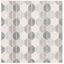 Gray Handmade Tufted Square Wool and Viscose Area Rug, 6' x 6'