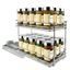 Chrome Double Tier Pull Out Spice Rack Organizer