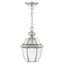 Monterey Brushed Nickel Glass Outdoor Pendant Light