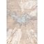 Eco-Friendly Abstract Beige 5' x 8' Synthetic Area Rug