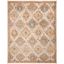 Samarkand Beige and Gold Hand-Knotted Wool Rug 6x9 Feet