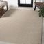 Aarhus Beige and Cream Striped 8' x 10' Synthetic Area Rug