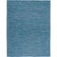 Blue and Black 6' x 9' Handwoven Wool Area Rug