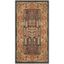 Navy and Natural Reversible Synthetic Area Rug, 26" x 4"