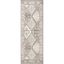 Becca Gray and Taupe Traditional Tiled Runner Rug