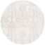 Hand-tufted Elegance Round Gray Wool & Viscose Rug - 59"