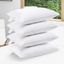 Set of 4 White Hypoallergenic Polyester Standard Pillows