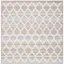 Cabana Geometric Grey/Ivory Square Easy-Care Area Rug