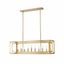 Easton 44'' Rubbed Brass 9-Light Linear Chandelier