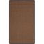 Brown Rectangular Non-slip Sisal Area Rug 2' x 3'