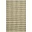 Green and Natural Cotton Flat Woven Reversible 4' x 6' Rug