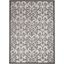 Grey and Charcoal Synthetic Flat Woven Reversible Area Rug