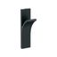 Matte Black Single Prong Decorative Metal Wall Hook