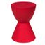 Boyd Modern Red Round Plastic Accent Side Table