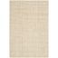 Ivory Beige Hand-Knotted Non-Slip Jute 4' x 6' Area Rug