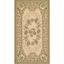 Green Floral Easy Care Rectangular Synthetic Rug