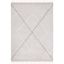 Gray and Ivory Hand-Knotted Washable Rectangular Area Rug