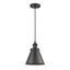 Matte Black Mini Pendant Light with Cone Shade