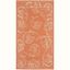 Terracotta & Natural Reversible Synthetic Area Rug, 2' x 3'7"