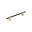 6-5/16" Champagne Bronze Matte Black Cabinet Pull Bar