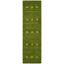 Eco-Chic Artisan Green Wool 2'3" x 8' Runner Rug