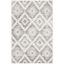 Contemporary Medallion 4' x 6' Reversible Gray Area Rug