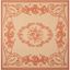 Elena 7'10" Square Natural & Terra Indoor/Outdoor Rug