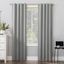 Silver Gray Thermal Blackout Back Tab Curtain Panel, 40" x 84"