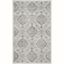 Gray Hand-Knotted Synthetic Stain-Resistant 4' x 6' Rug