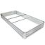 Sunnydaze 4' x 8' Silver Galvanized Steel Raised Garden Bed