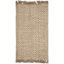 Chevron Fringe Hand-Knotted Jute Area Rug - 2'6" x 4', Bleach & Natural