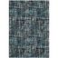 Charcoal Blue Abstract Floral 8' x 10' Synthetic Area Rug