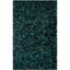 Green and Multicolor 6' x 9' Handmade Shag Area Rug