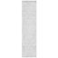 Ivory and Grey Tufted Wool Runner Rug, 9 ft.