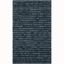 Hand-Knotted Blue Stripe Wool Cotton 4' x 6' Rug