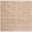 Eco-Friendly Off-White Hand-Knotted Jute 6' Square Area Rug