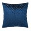 Royal Blue Embroidered Square Decorative Pillow - 19" x 19"