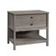 Mystic Oak Lateral File Cabinet with Open Shelf