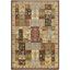 Multi-Ivory Floral Motif Synthetic 5' x 7' Area Rug