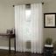 Winter White Sheer Voile 59" x 144" Window Curtain Panel