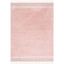 Pink and Ivory Hand-Knotted Washable Area Rug, 3' x 5'