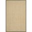 Natural Green Sisal and Jute Area Rug with Cotton Backing