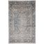 Valencia Light Grey and Blue Hand-knotted Square Rug